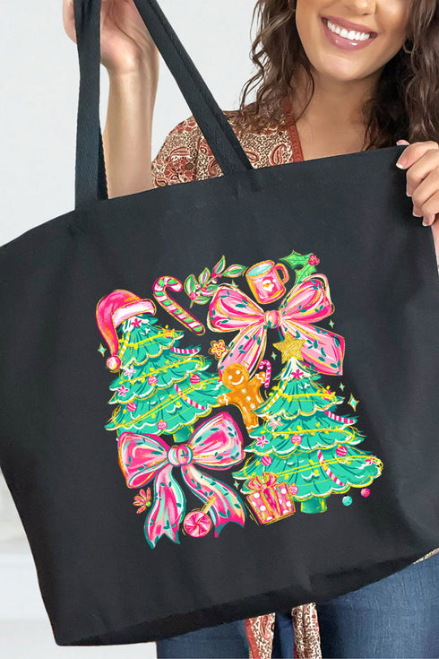 Sugarplum Magic Canvas Jumbo Tote