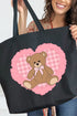 Tender Heart Canvas Jumbo Tote