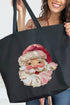 The Painted Santa Canvas Jumbo Tote