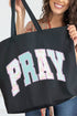 Timeless Pray Canvas Jumbo Tote