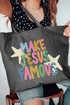Make Jesus Famous Canvas Jumbo Tote