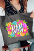 Personalized Mother's Day Bloom Canvas Jumbo Tote *Choose Your Name