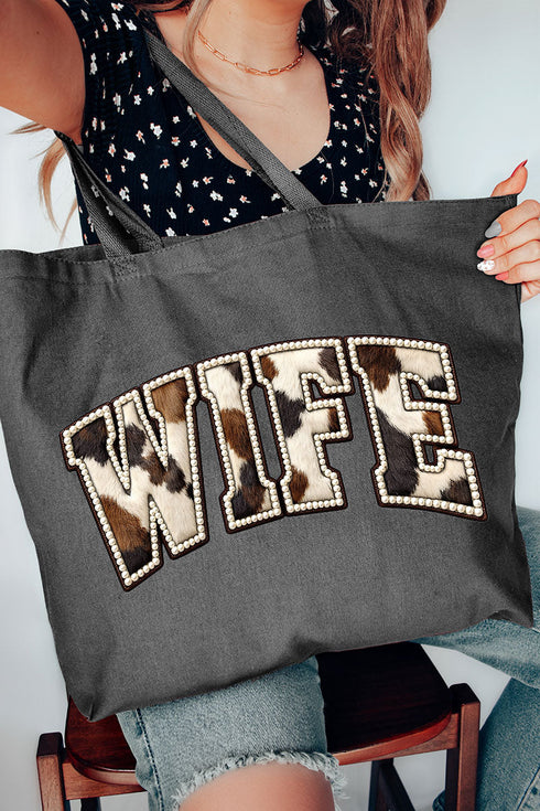 Rodeo Pearl Wife Canvas Jumbo Tote