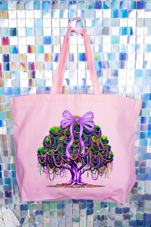 Bayou Bead Tree Canvas Jumbo Tote