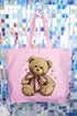 Be Mine Bear Canvas Jumbo Tote