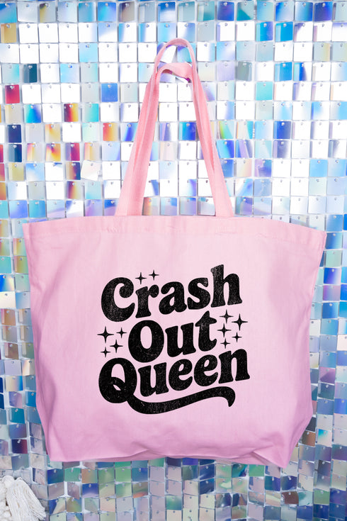 Crash Out Queen Canvas Jumbo Tote
