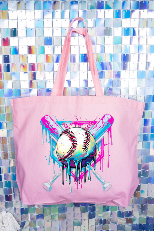 Diamond Drip Canvas Jumbo Tote