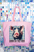 Down On The Farm Pig Canvas Jumbo Tote