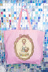 Easter Belle Spring Goose Canvas Jumbo Tote