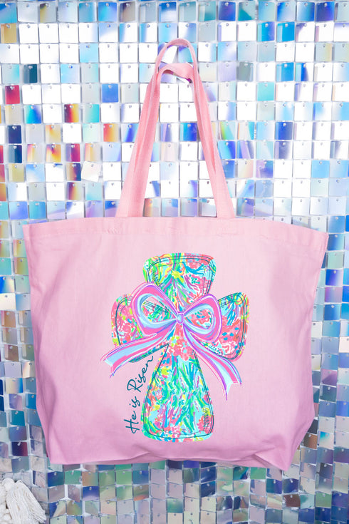 Faith & Frills Canvas Jumbo Tote