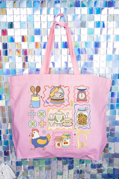 Granny's Kitchen Canvas Jumbo Tote