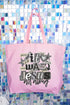 Monochromatic Jesus All Along Canvas Jumbo Tote