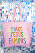 Make Jesus Famous Canvas Jumbo Tote