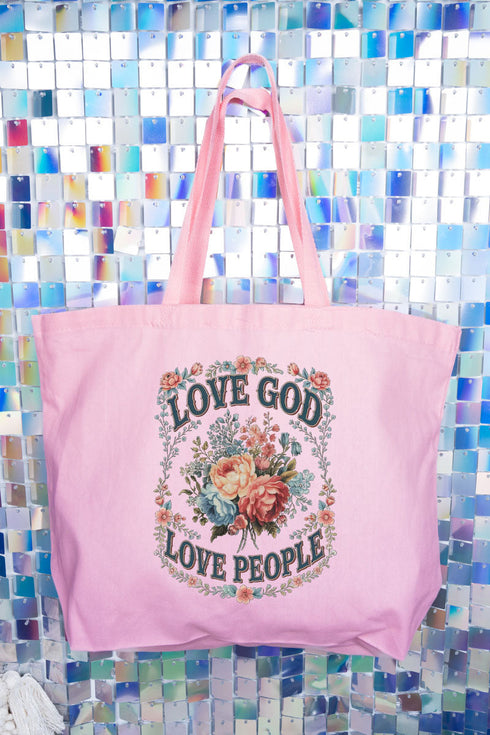 Old Garden Love God Canvas Jumbo Tote