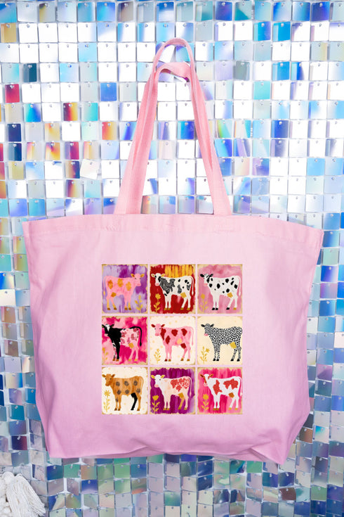 Patchwork Pastures Canvas Jumbo Tote