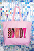 Pink Heat Howdy Canvas Jumbo Tote