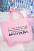 Praise You Again, Hallelujah Canvas Jumbo Tote