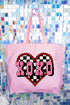 Rockabilly XOXO Canvas Jumbo Tote