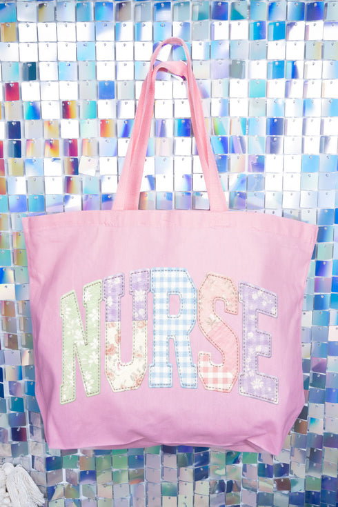 Soft Stitch Nurse Canvas Jumbo Tote