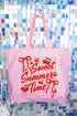 Cherry Sweet Summer Time Canvas Jumbo Tote