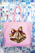 The Painted Christmas Bells Canvas Jumbo Tote