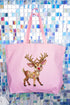 The Painted Red Nose Reindeer Canvas Jumbo Tote