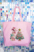 Yarnin' For Christmas Faux Yarn Canvas Jumbo Tote