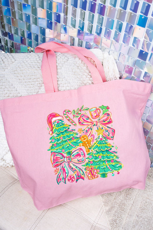 Sugarplum Magic Canvas Jumbo Tote
