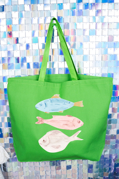 Bless Your Gills Canvas Jumbo Tote