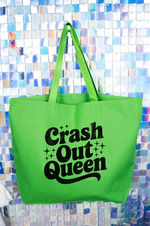 Crash Out Queen Canvas Jumbo Tote