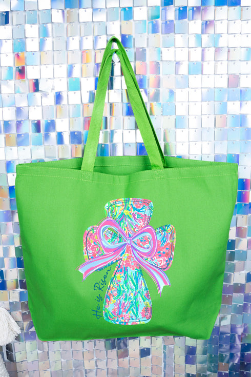 Faith & Frills Canvas Jumbo Tote