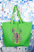 Glitzy Gras Crawfish Canvas Jumbo Tote
