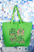 Lucky Luxe Bows Canvas Jumbo Tote