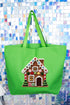 Faux Yarn Merry Manor Canvas Jumbo Tote
