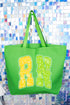 Personalized Neon Care Crew Canvas Jumbo Tote