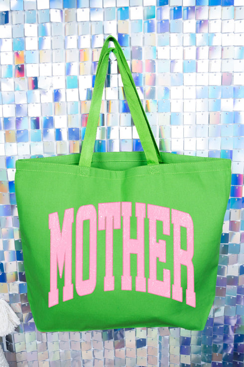 Pretty In Pink Mother Canvas Jumbo Tote
