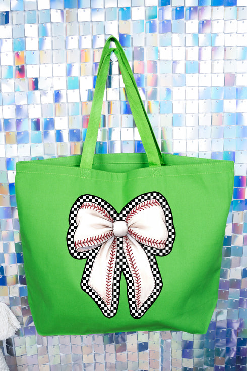 Ribbons & Runs Canvas Jumbo Tote