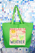 Sip The Sunshine Margarita Weather Canvas Jumbo Tote