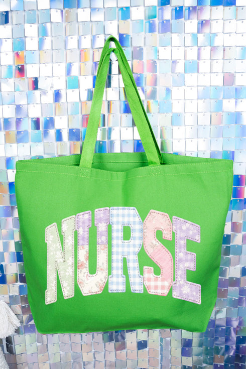 Soft Stitch Nurse Canvas Jumbo Tote