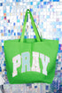 Timeless Pray Canvas Jumbo Tote