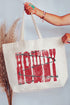 Barbed Wire Howdy Canvas Jumbo Tote