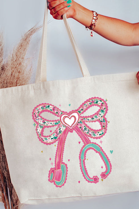 Blush Beats Canvas Jumbo Tote