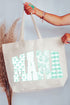 Bow And Green Mama Canvas Jumbo Tote