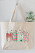 Candy Cane Lane Mama Canvas Jumbo Tote