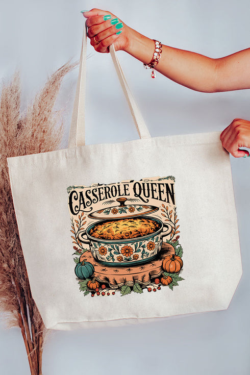 Casserole Queen Canvas Jumbo Tote