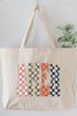 Checkered Amen Canvas Jumbo Tote