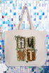 Doodle Coquette Hunt Canvas Jumbo Tote