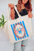 Freedom Flags Forever Canvas Jumbo Tote
