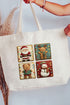 Gang's All Here Christmas Canvas Jumbo Tote