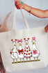 Geese In Love Formation Canvas Jumbo Tote